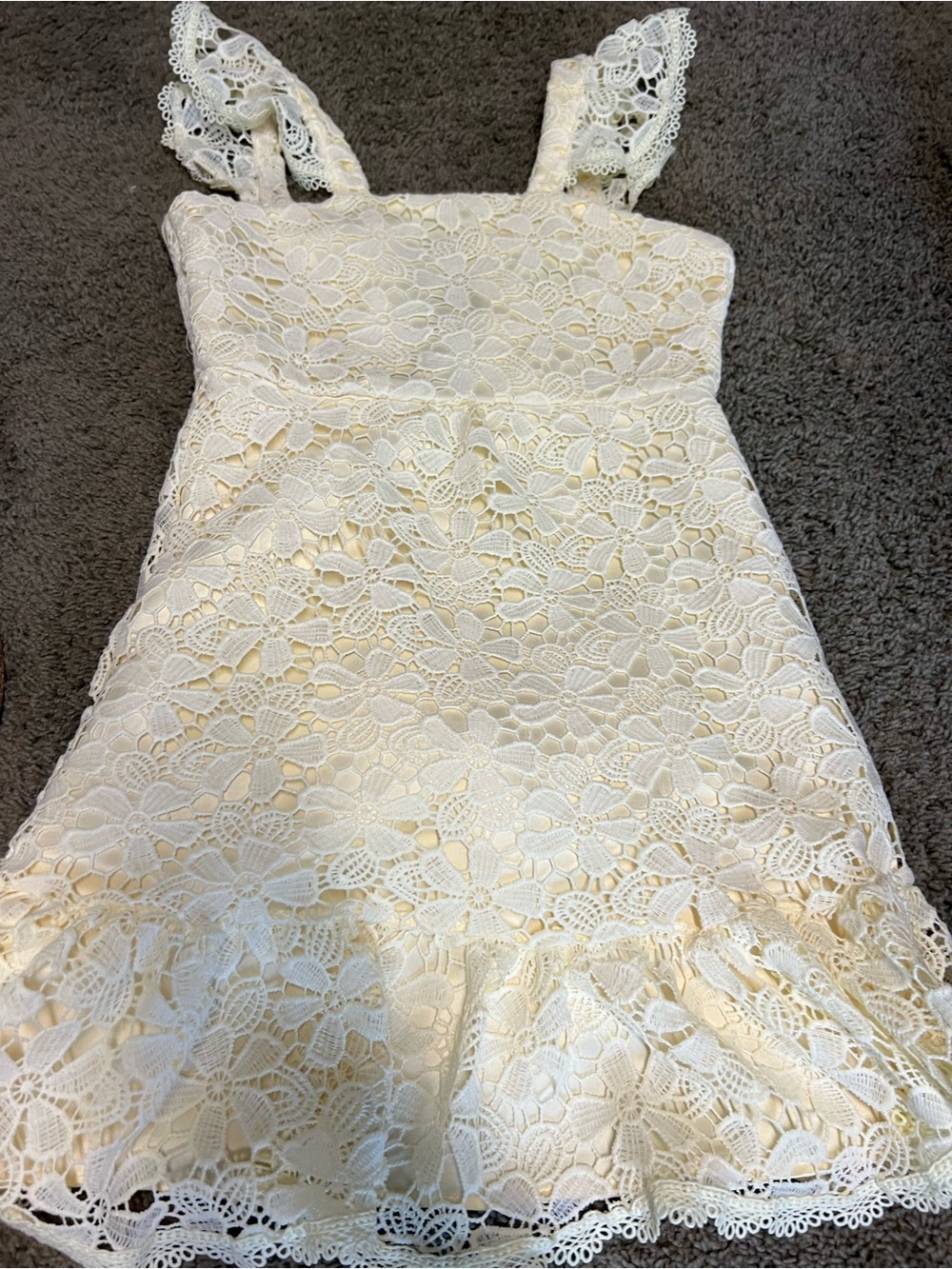 Girls yellow mini dress